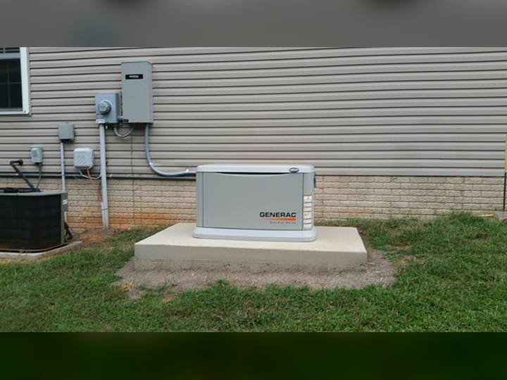 Generac standby generator installation in a South Florida home